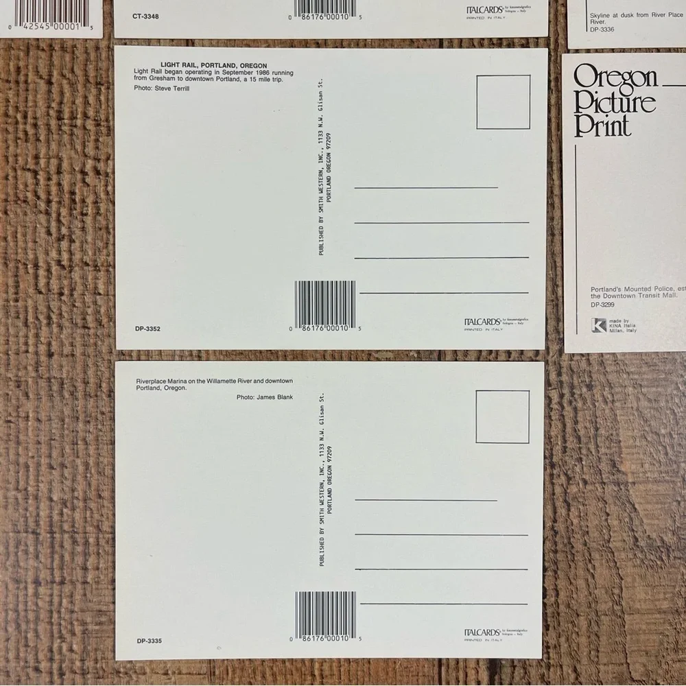 Vintage Oregon 80's Postcard Bundle Pack Downtown Architecture